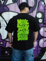 Polera Oversize Estampada - Negra - Imagen 3