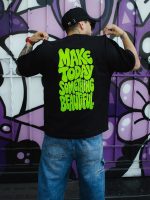 Polera Oversize Estampada - Negra - Imagen 4