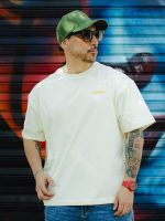 Polera Oversize Estampada - Marfil